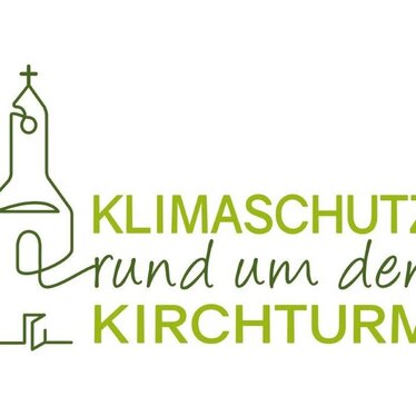 Logo der Workshopreihe Klimaschutz rund um den Kirchturm